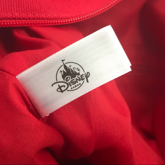 Disney Parks Mickey Minnie Mouse Holiday Christmas Large Tote Bag Plaid Red - Picture 8 of 9